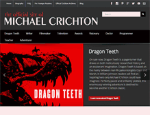 Tablet Screenshot of michaelcrichton.com